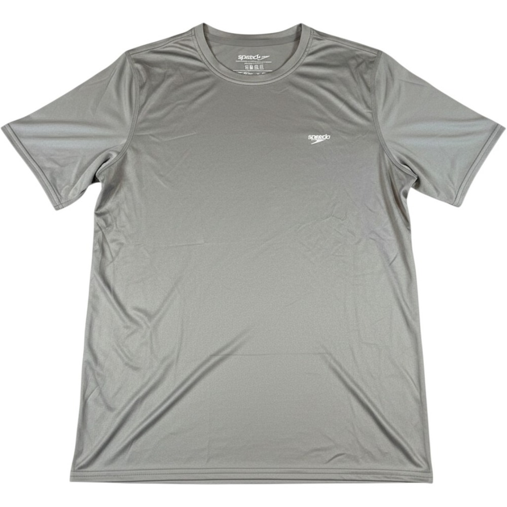 Speedo Mens Gray Short Sleeve Athletic Training T-Shirt Medium NWT 7748507030